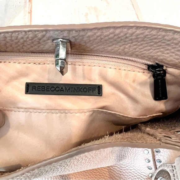 Rebecca Minkoff Convertible Darren Nude Blush Leather Shoulder Crossbody Bag - Picture 10 of 11